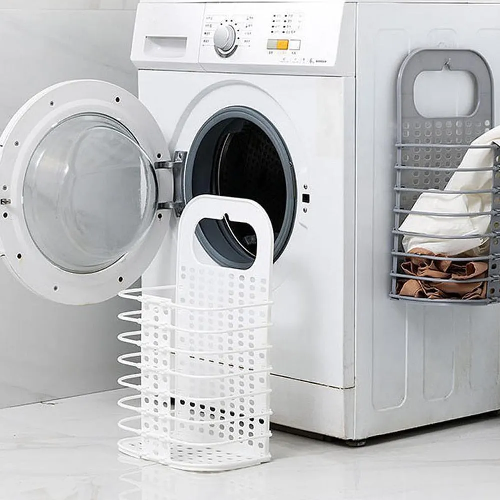 Compact Foldable Laundry Room Basket