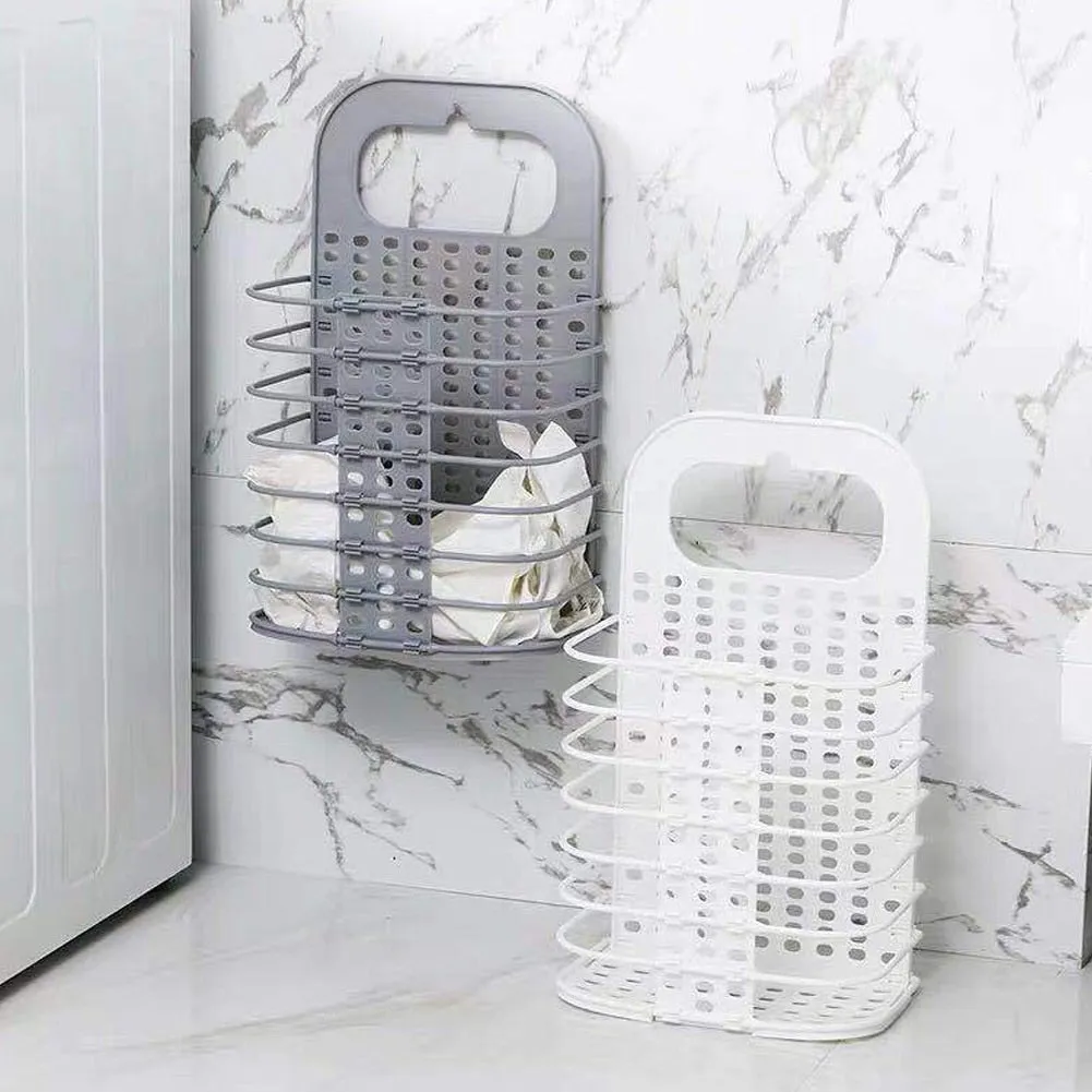 Compact Foldable Laundry Room Basket