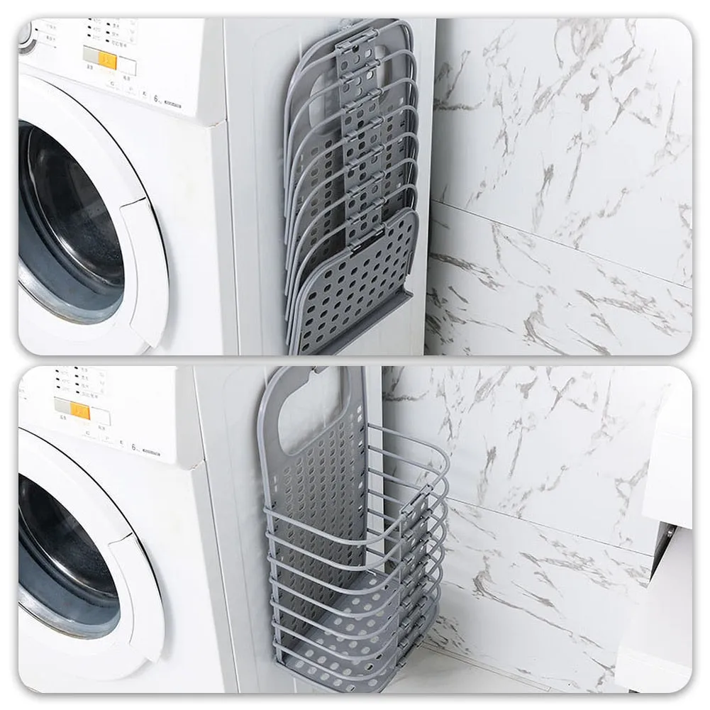 Compact Foldable Laundry Room Basket