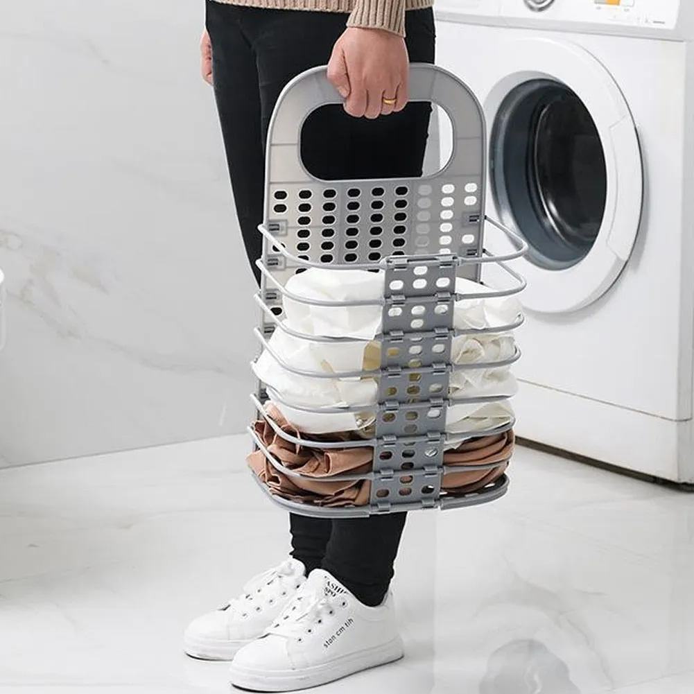 Compact Foldable Laundry Room Basket
