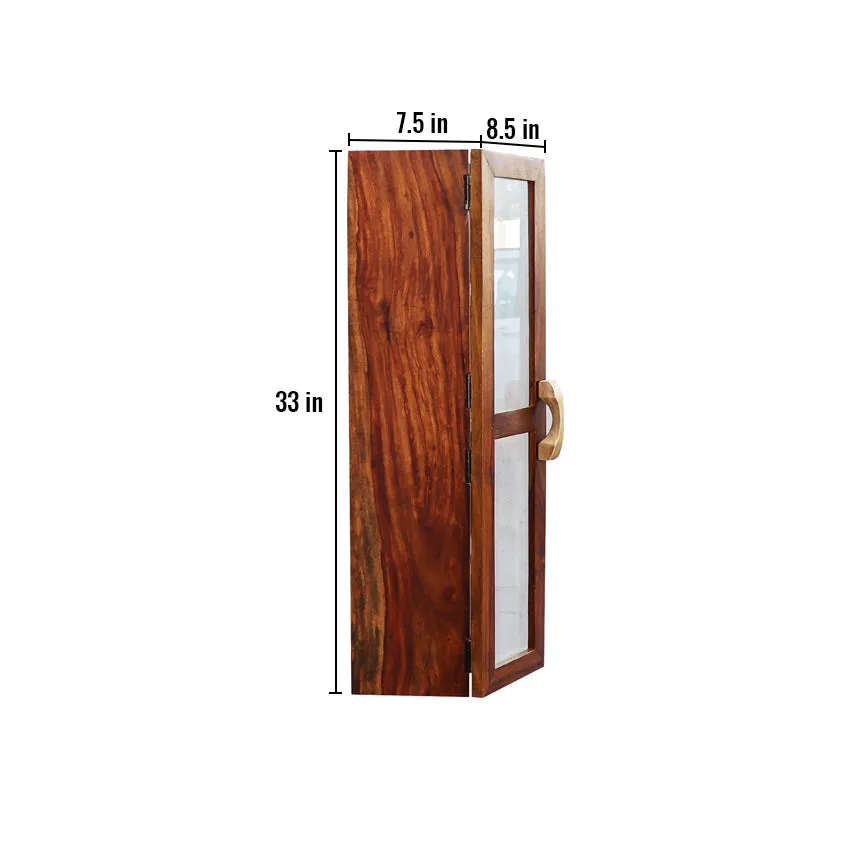 Conch right-opening Vertical Bath Shelf