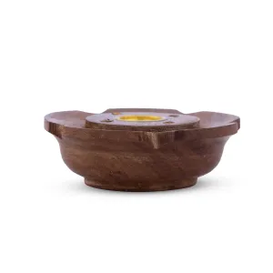 Dhoop Stand - 1 x 3 Inches | Wooden Dhoop Holder/ Agarbatti Stand for Pooja
