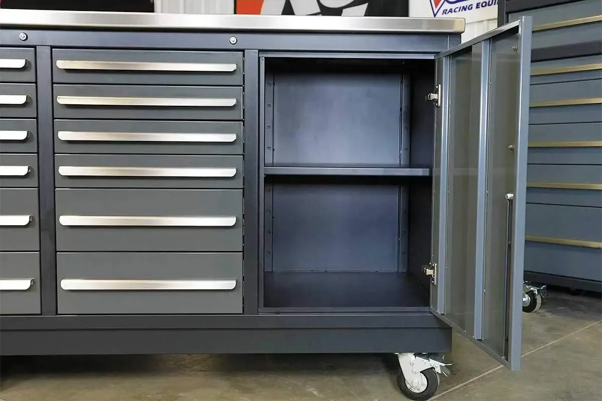 Dragonfire 12 Drawer Pro Series 7FT Workbench with Swappable Drawers