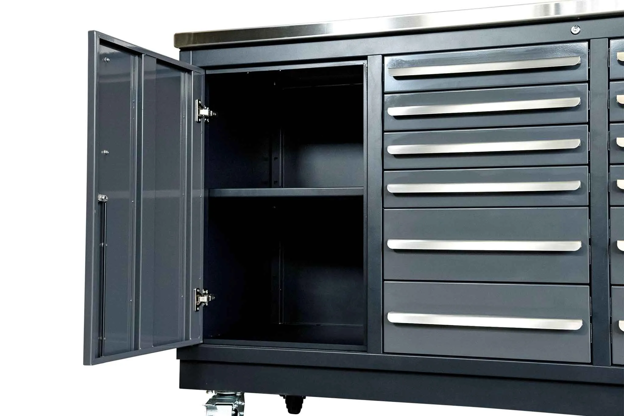Dragonfire 12 Drawer Pro Series 7FT Workbench with Swappable Drawers