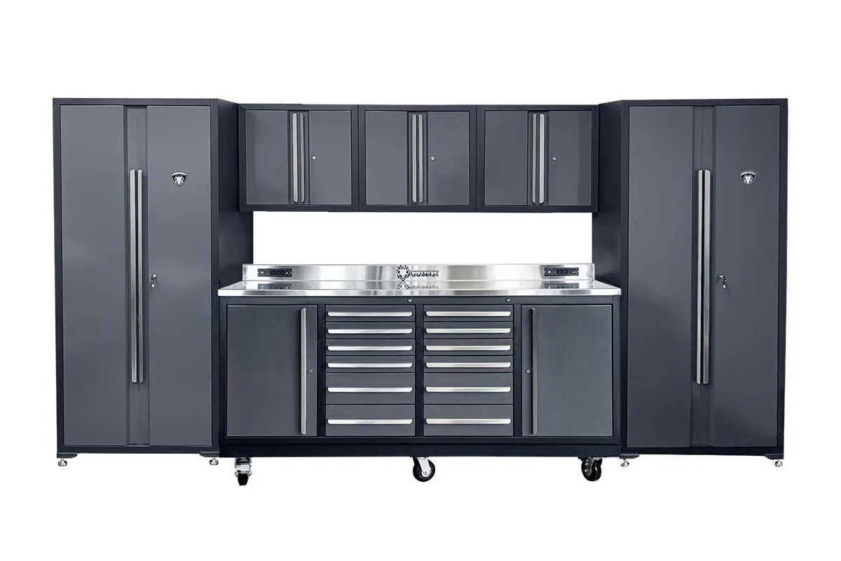 Dragonfire 12 Drawer Pro Series 7FT Workbench with Swappable Drawers