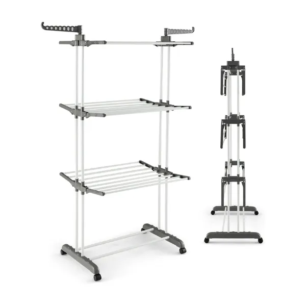 Drying Rack for Clothes, Foldable Laundry Rack for Sweaters, Blouses & More, Pre-Assembled & Extreme Stability , Indoor Outdoor Use