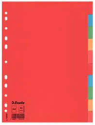 Esselte Divider Card A4 10 Tabs