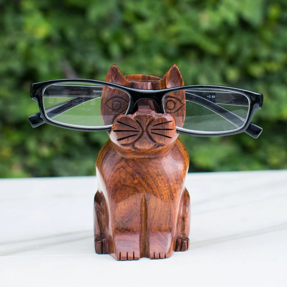 Eyeglass Holder Stand - Kitty Cat