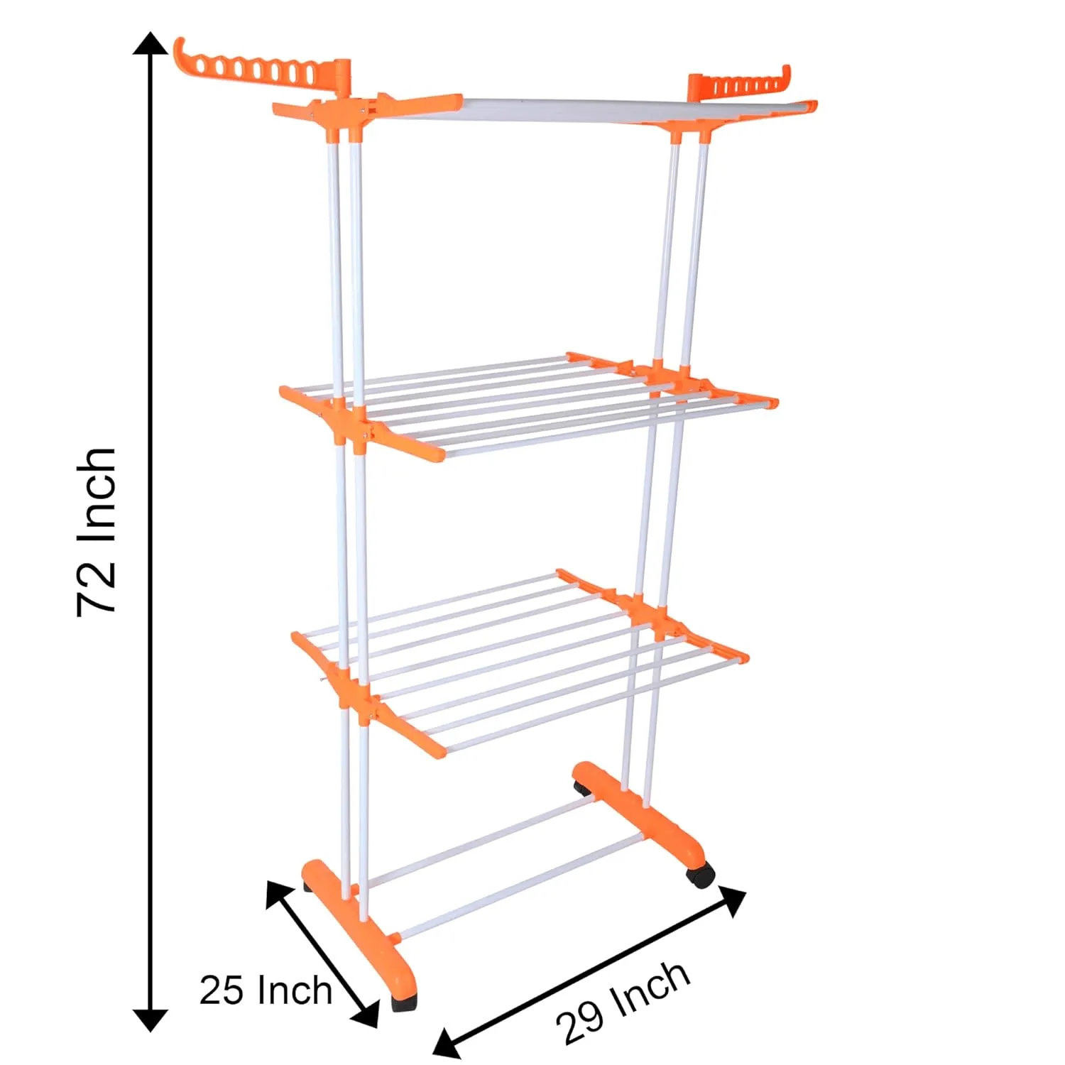 Folding Clothes Dryer Rack Three Layers Of Clothes Hanger