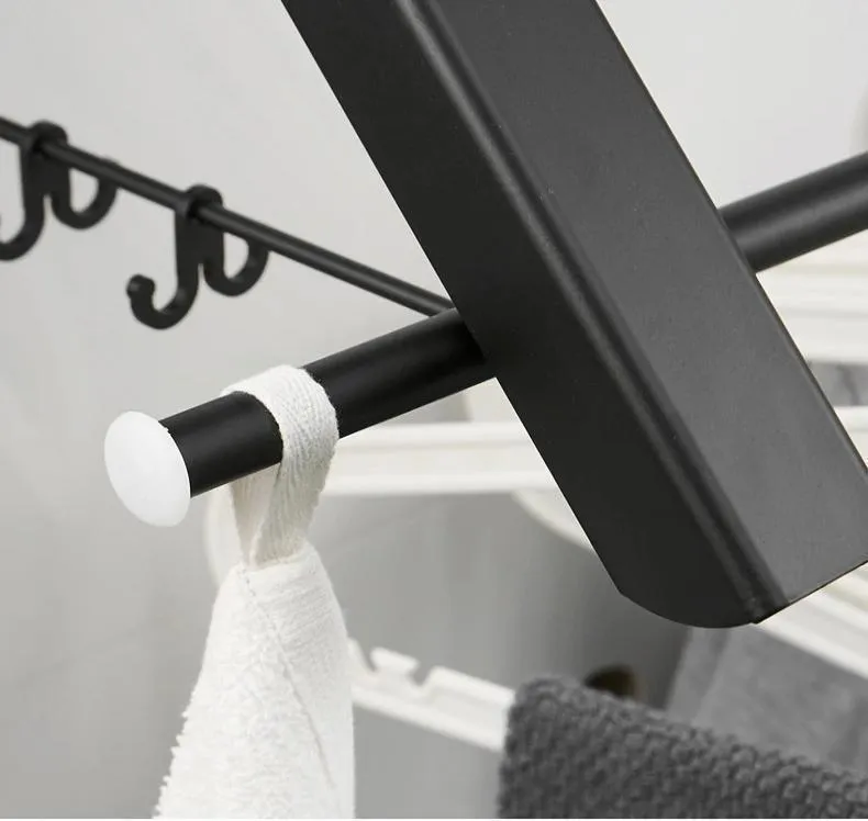Folding Retractable Clothes Rack - Space-Saving Design