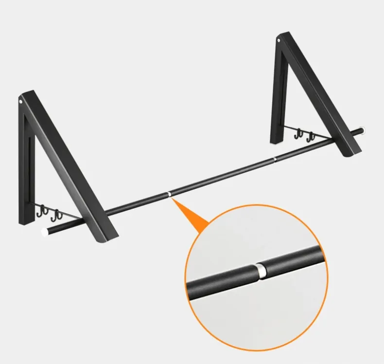Folding Retractable Clothes Rack - Space-Saving Design