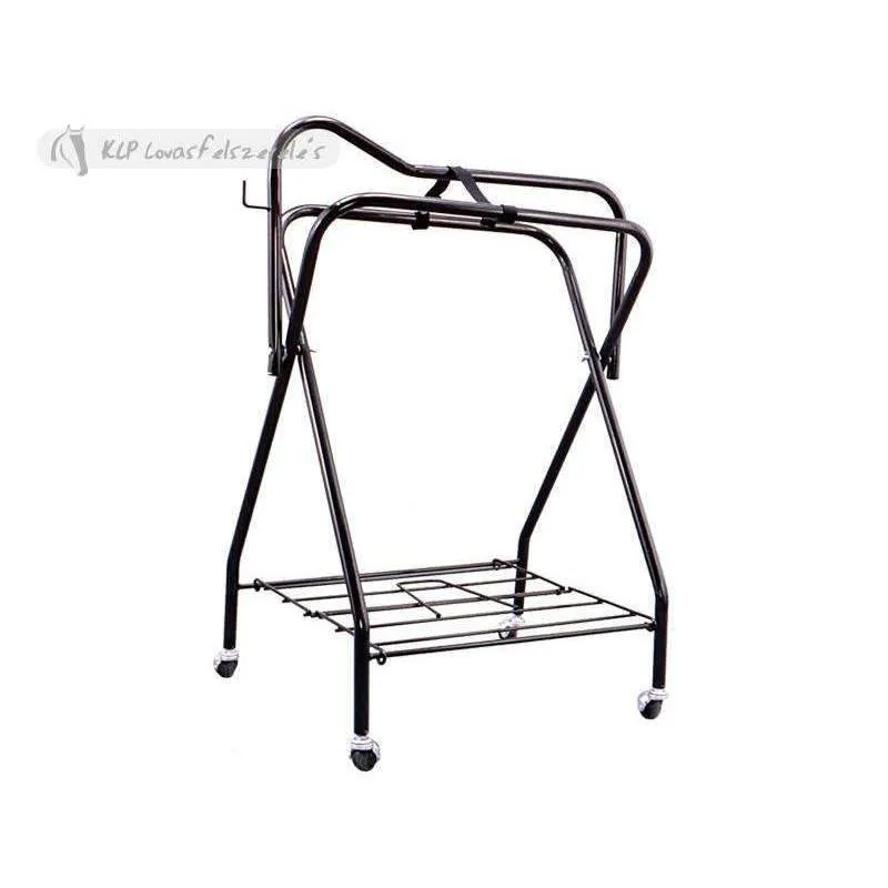 Folding Saddle Display Stand 4 Wheels