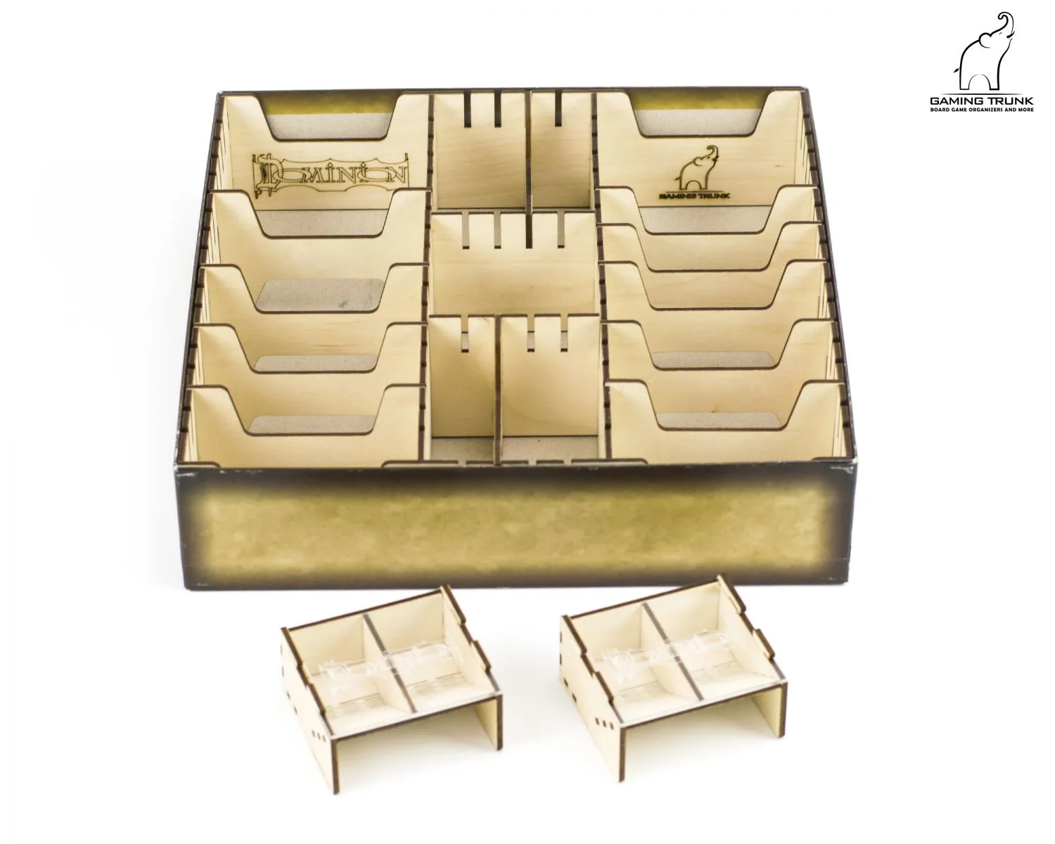 Gaming Trunk - Powerful Organizer for Dominion (Walnut. For sleeved cards)