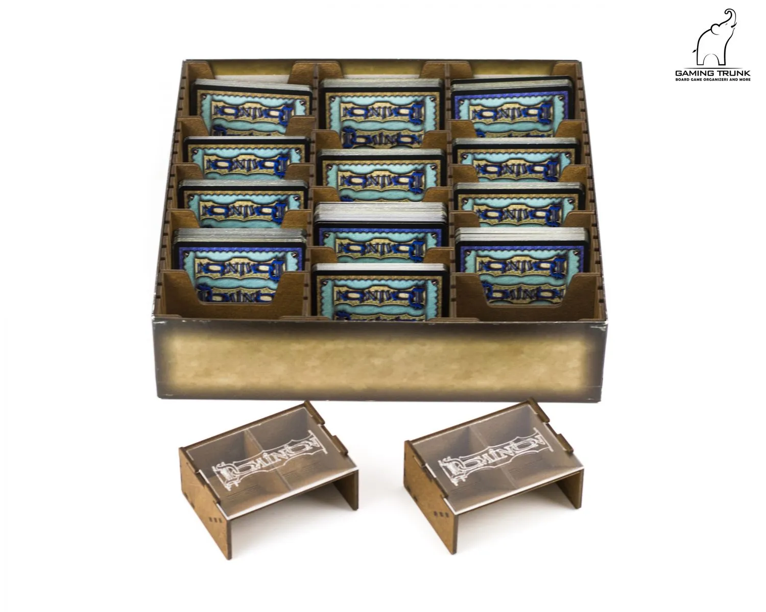 Gaming Trunk - Powerful Organizer for Dominion (Walnut. For unsleeved cards)