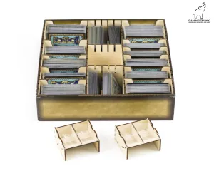 Gaming Trunk - Powerful Organizer for Dominion (Walnut. For unsleeved cards)