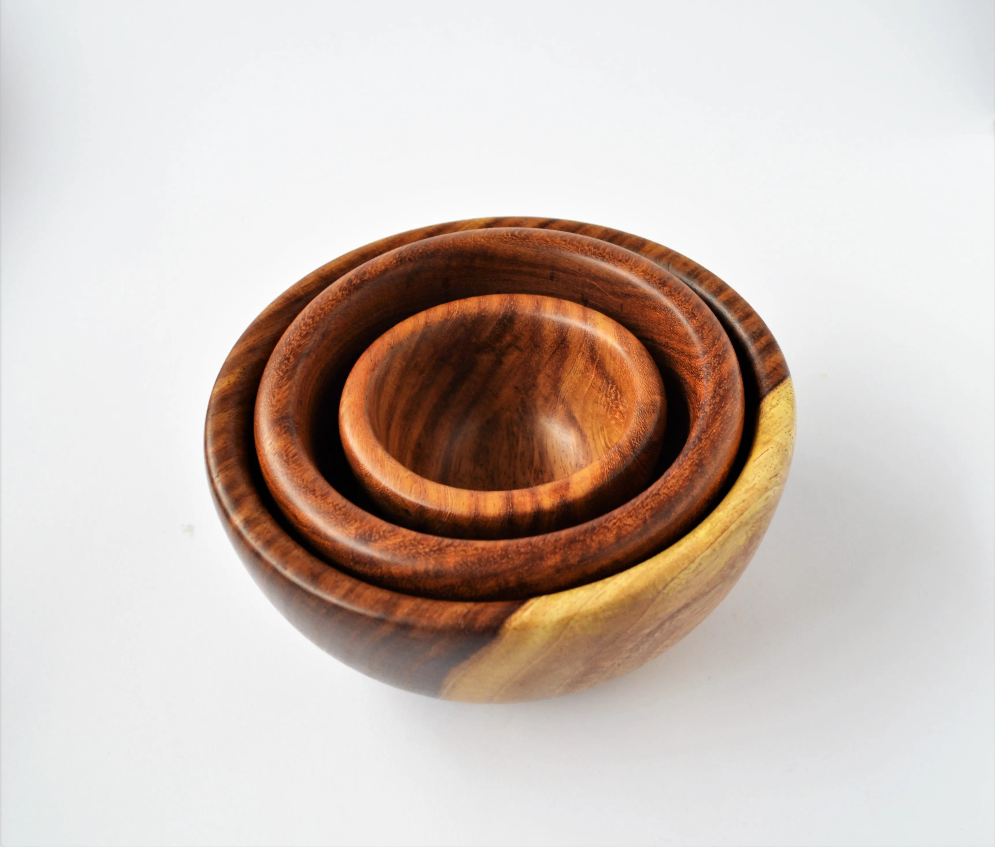 Hand-turned wood cereal bowl