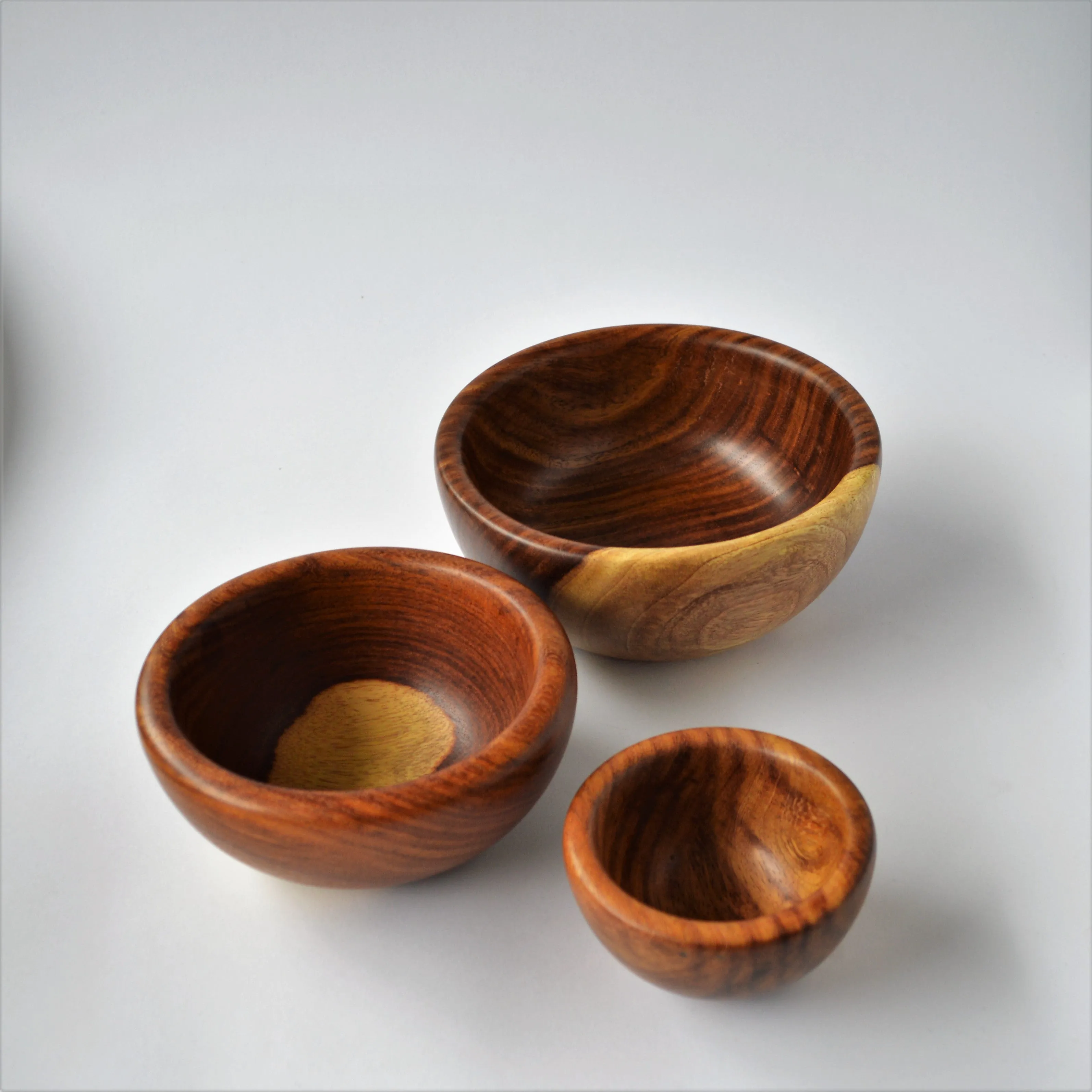 Hand-turned wood cereal bowl