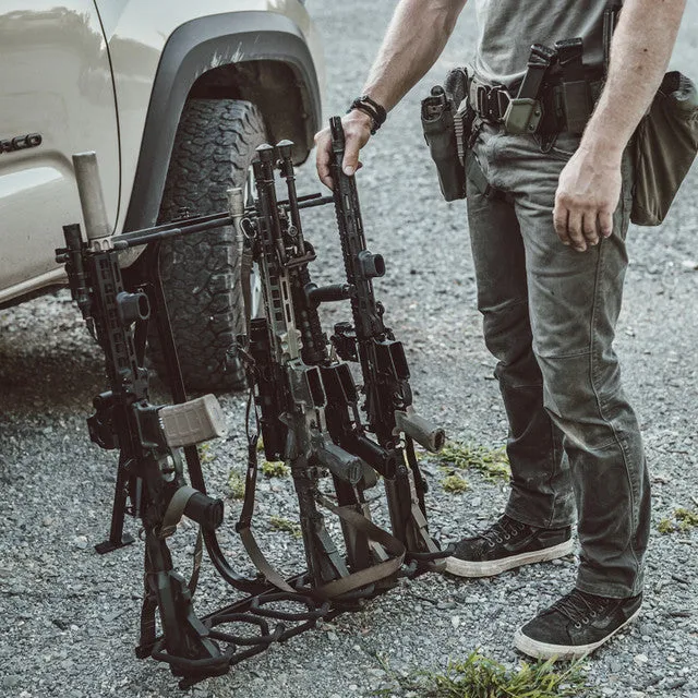 Hold Up Display Folding Metal Gun Rack for 6 Rifles HD39