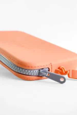 Honeydew Clutch with Cool Grey Zipper