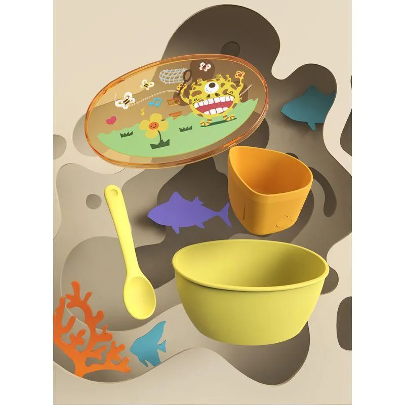Kids Bowl With Multiple Function With Dustproof Cover