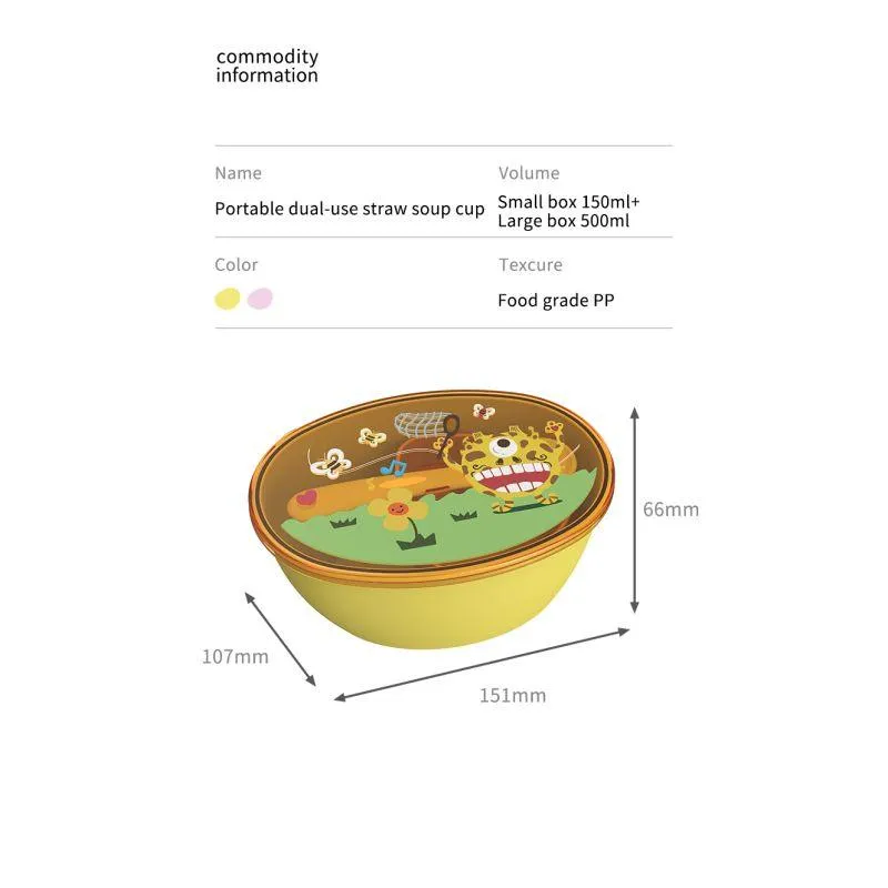 Kids Bowl With Multiple Function With Dustproof Cover
