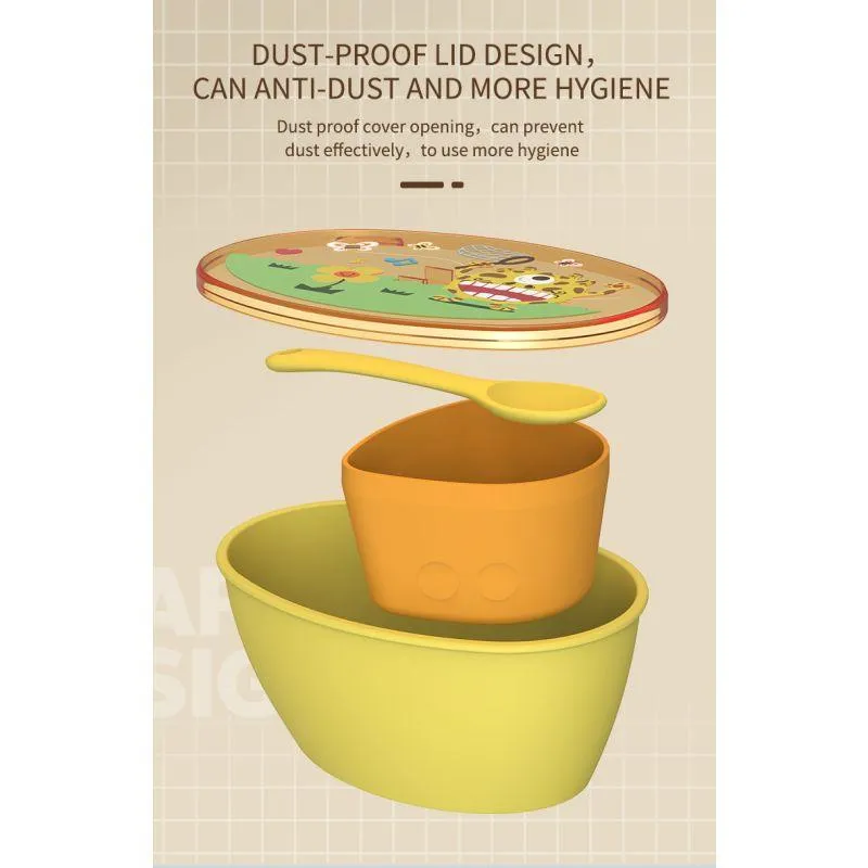 Kids Bowl With Multiple Function With Dustproof Cover