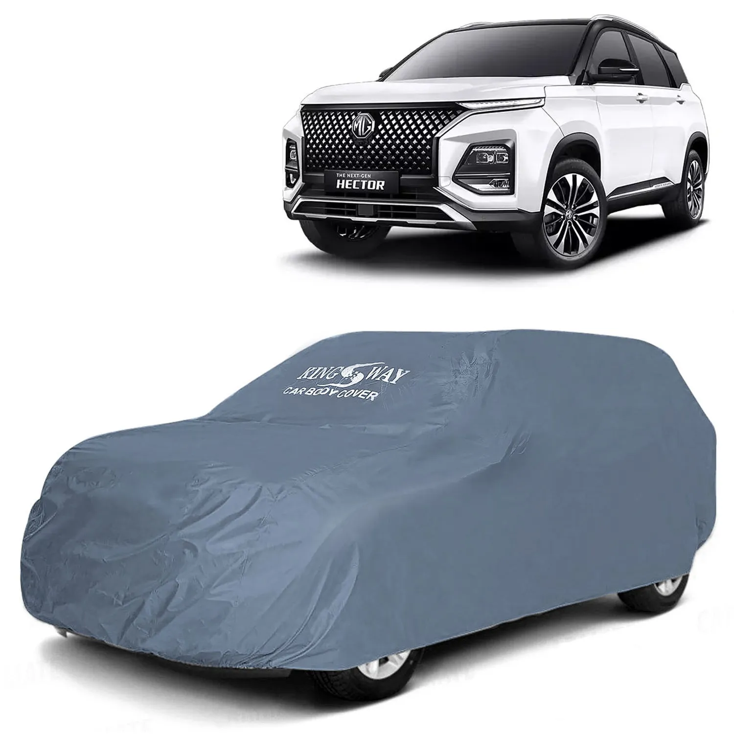 KINGSWAY® Dustproof Car Body Cover for Morris Garages (MG) Hector (2023 Onwards) - Grey Matty