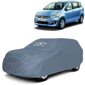 KINGSWAY® Ertiga Car Body Cover Dustproof for (Year 2016 to 2018) All Model, Compatible with Maruti Suzuki Ertiga Car Cover, Comes with Bird Droppings, Scratch, UV and Paint Protection, Grey Matty