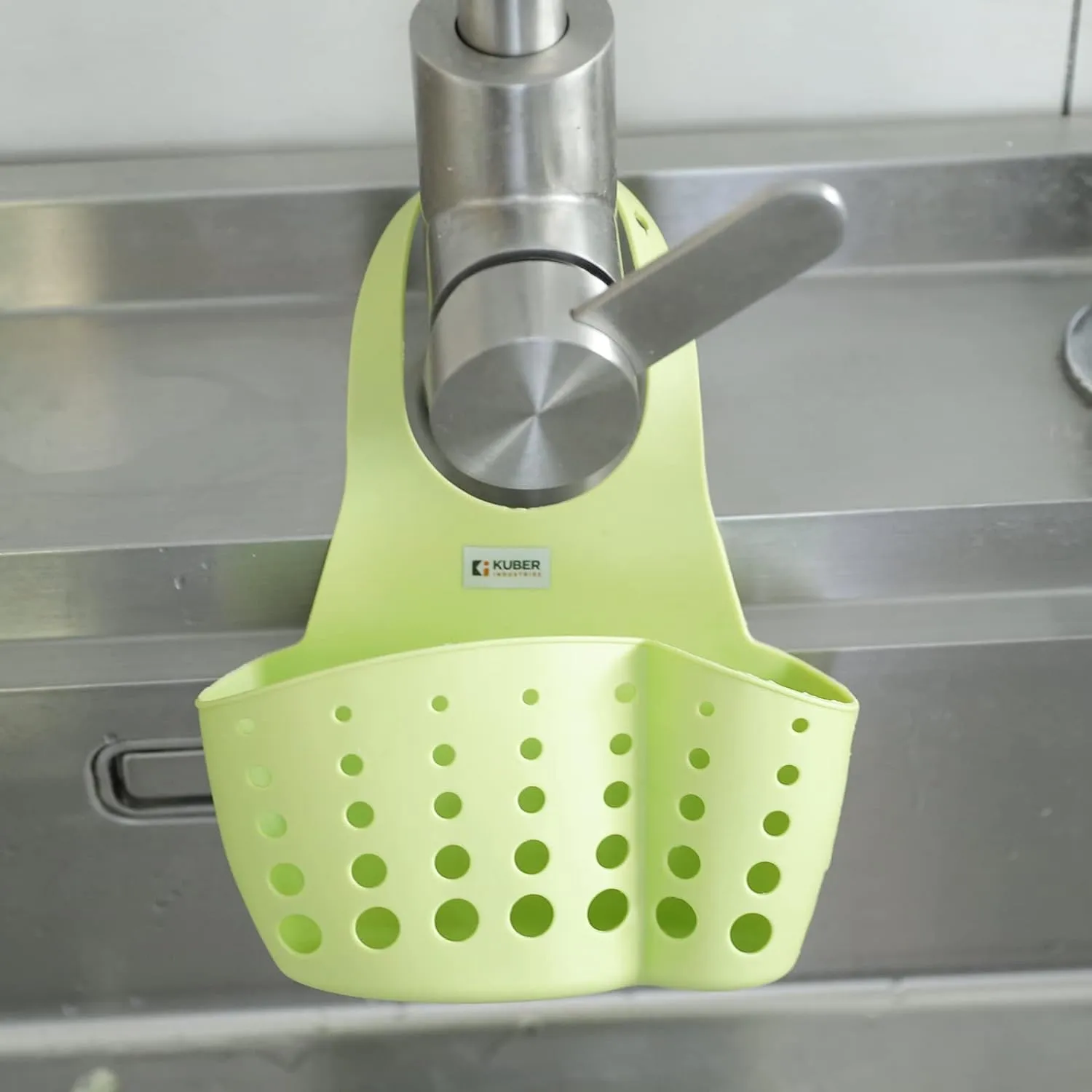 Kuber Industries Kitchen & Bathroom Organizer|Multipurpose Basket Shelf For Kitchen & Bathroom|Premium TPR|Flexible & Durable|Smart Drainage Holes|Pack of 6|TM15008|Multicolor
