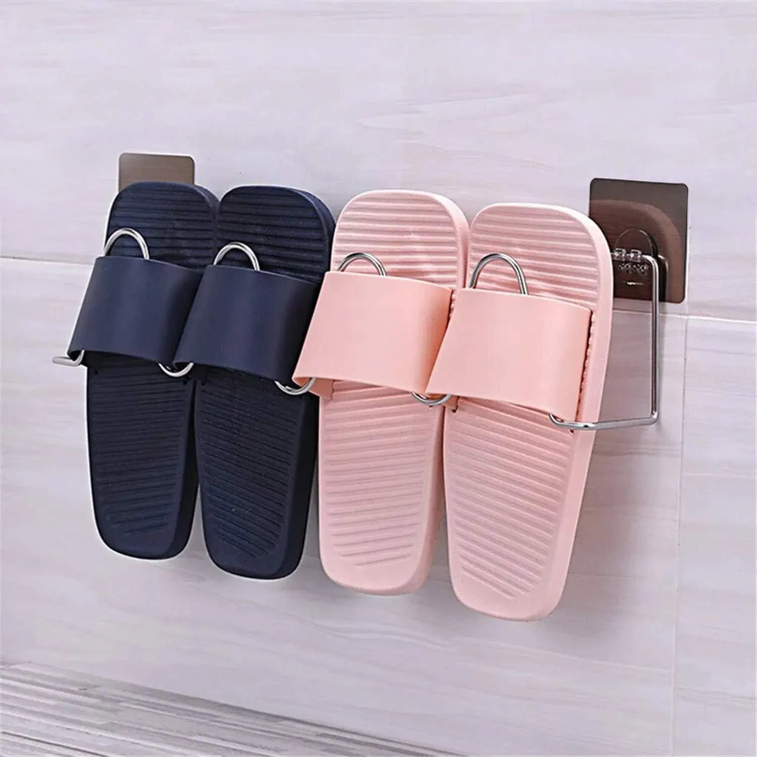 Magic Sticker Series No Drill Shoe Stand for Flip Flops, Bathroom Slippers