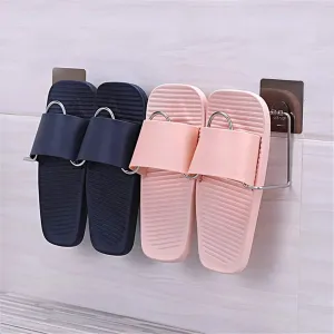 Magic Sticker Series No Drill Shoe Stand for Flip Flops, Bathroom Slippers