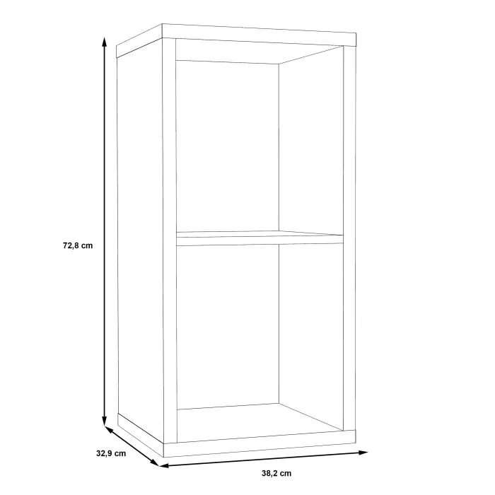 Mauro 1 Shelf Storage Unit in Sonoma Oak