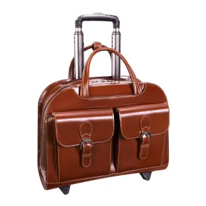 McKlein DAVIS 15" Leather  Wheeled Ladies' Laptop Briefcase