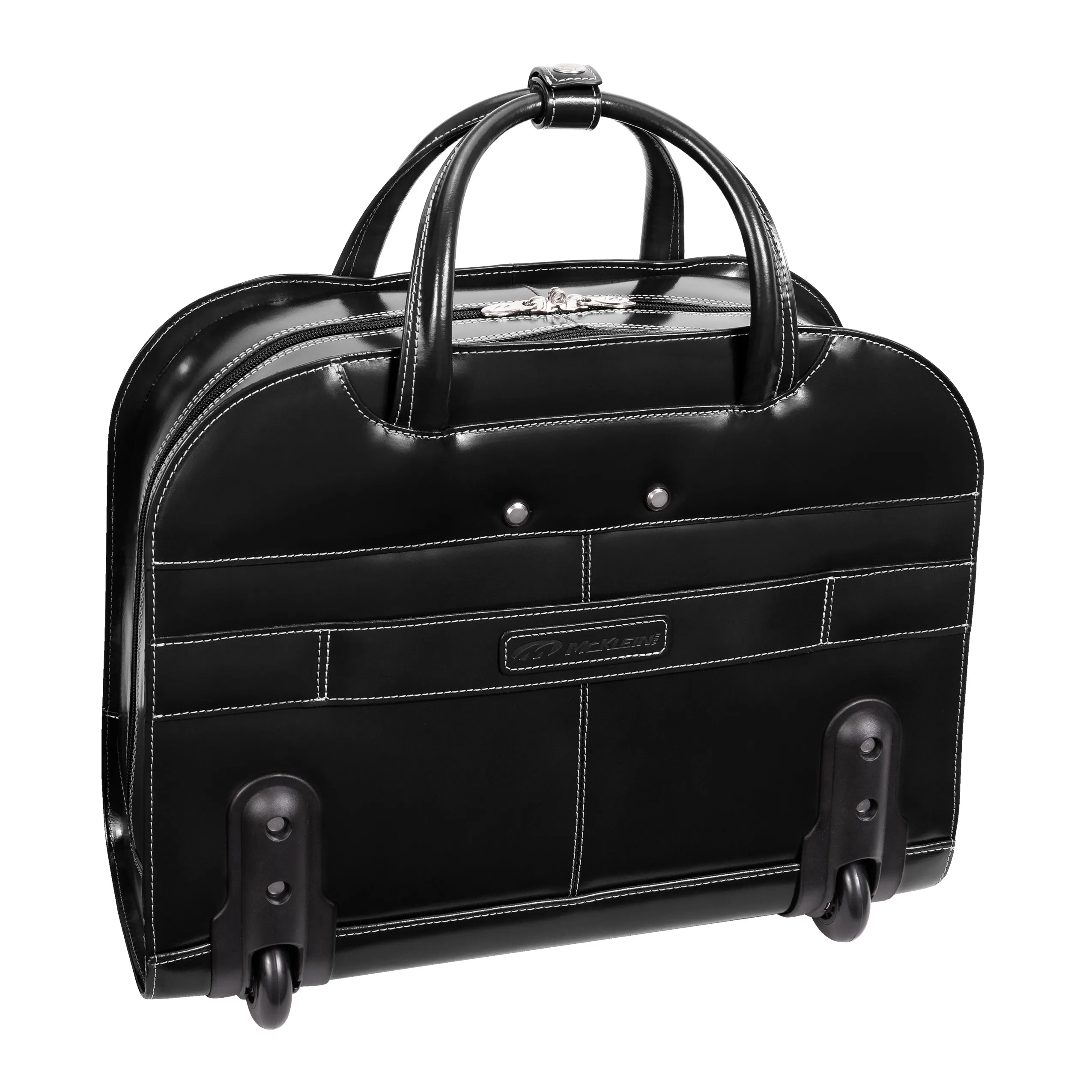 McKlein DAVIS 15" Leather  Wheeled Ladies' Laptop Briefcase