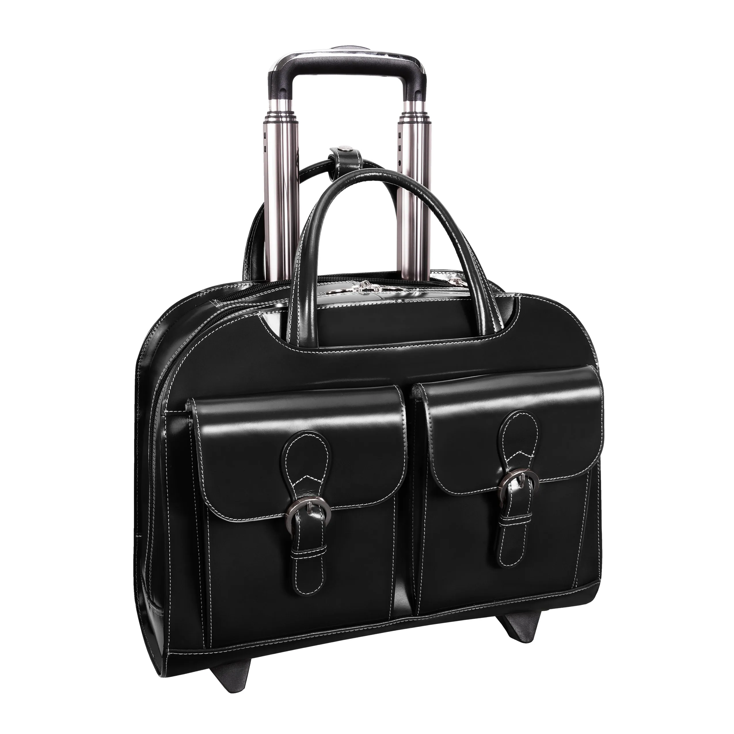 McKlein DAVIS 15" Leather  Wheeled Ladies' Laptop Briefcase