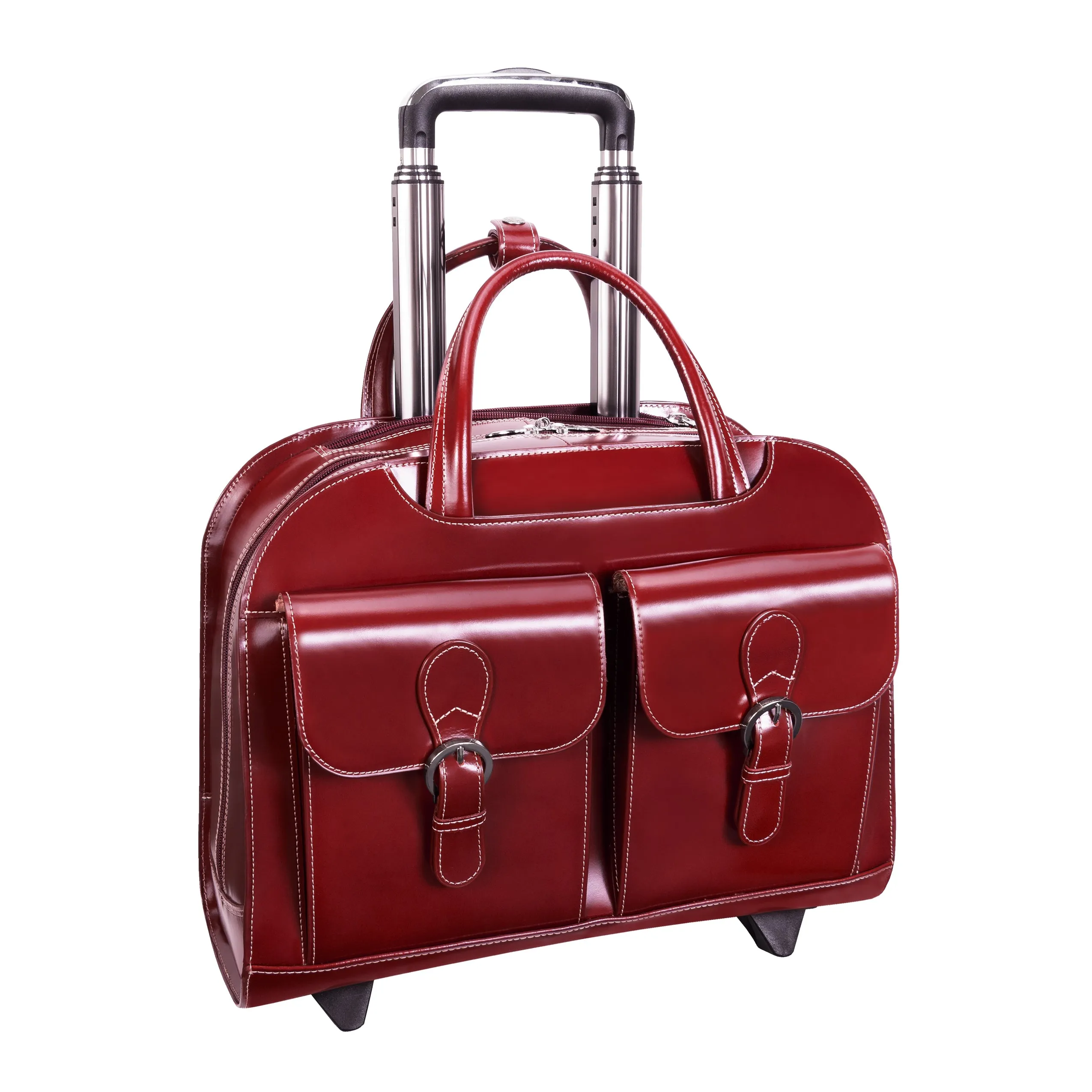 McKlein DAVIS 15" Leather  Wheeled Ladies' Laptop Briefcase