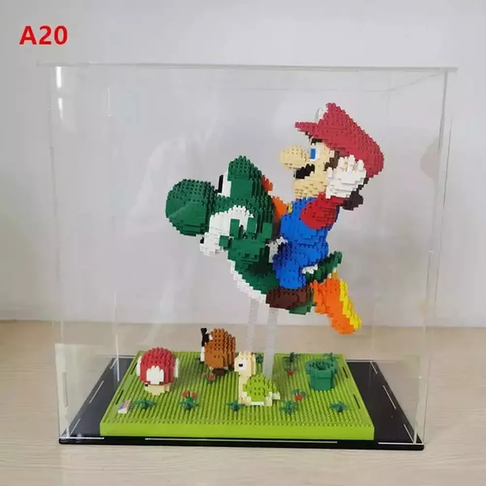 MOC  Compatible  *A* Transparent Acrylic Display Box For Micro Building Blocks 36 Styles Dustproof Mini Bricks Toy Collection Showcase Box (No Model)