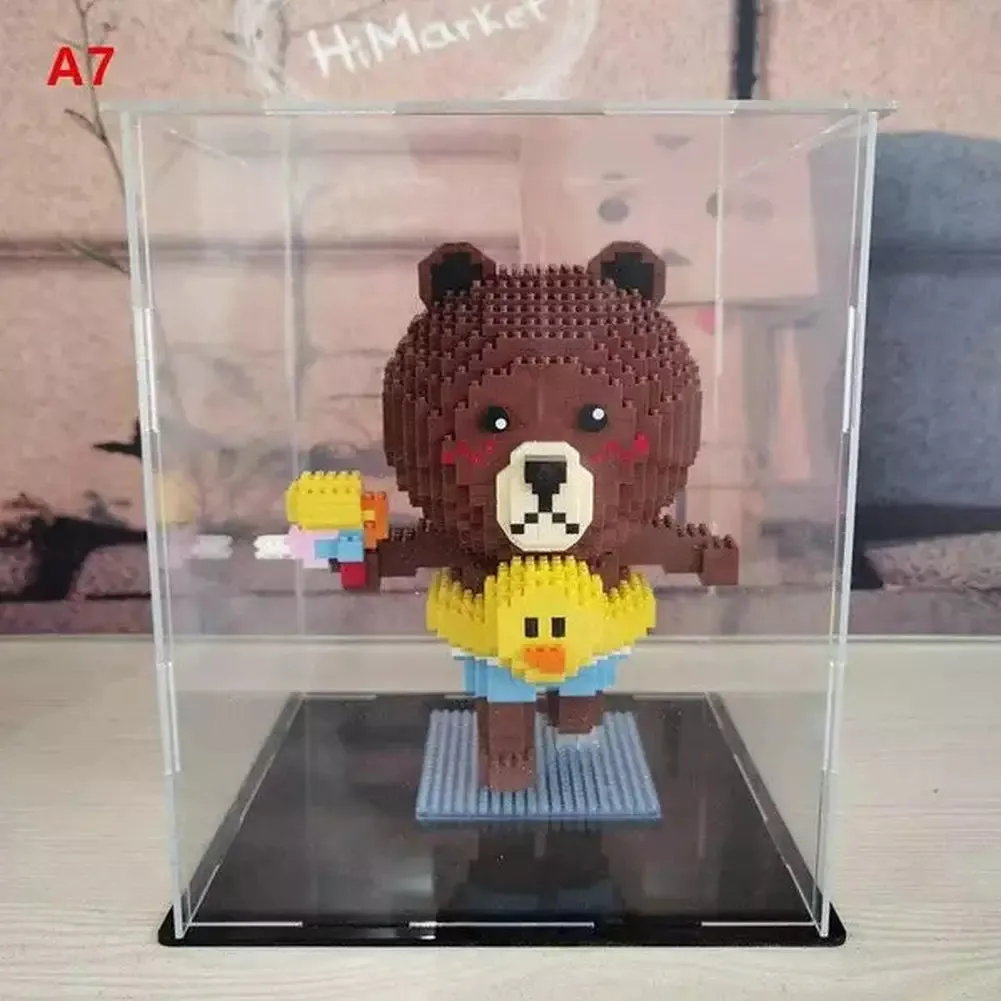 MOC  Compatible  *A* Transparent Acrylic Display Box For Micro Building Blocks 36 Styles Dustproof Mini Bricks Toy Collection Showcase Box (No Model)
