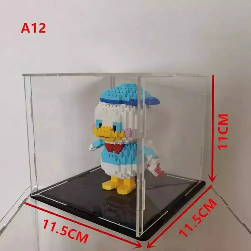 MOC  Compatible  *A* Transparent Acrylic Display Box For Micro Building Blocks 36 Styles Dustproof Mini Bricks Toy Collection Showcase Box (No Model)