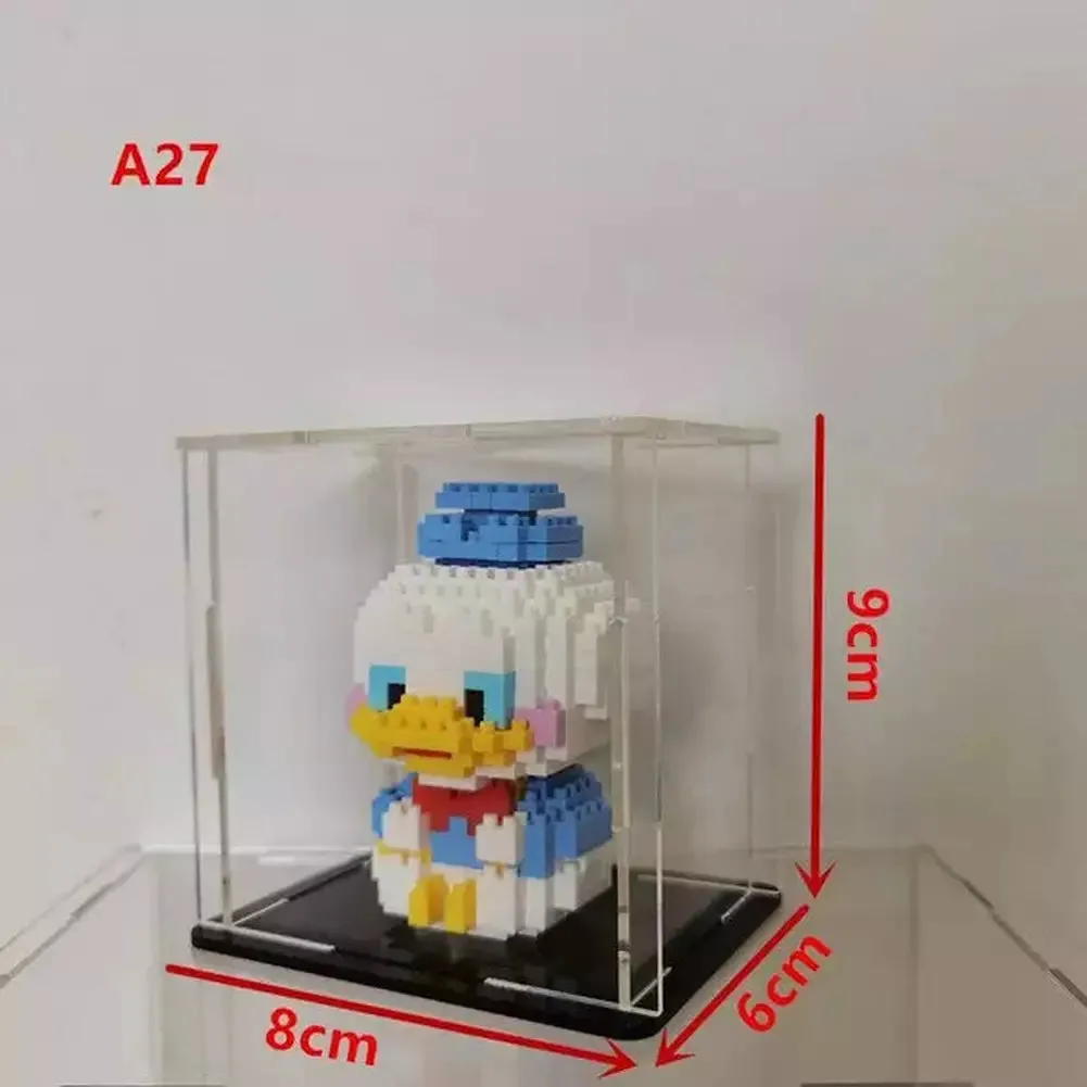 MOC  Compatible  *A* Transparent Acrylic Display Box For Micro Building Blocks 36 Styles Dustproof Mini Bricks Toy Collection Showcase Box (No Model)