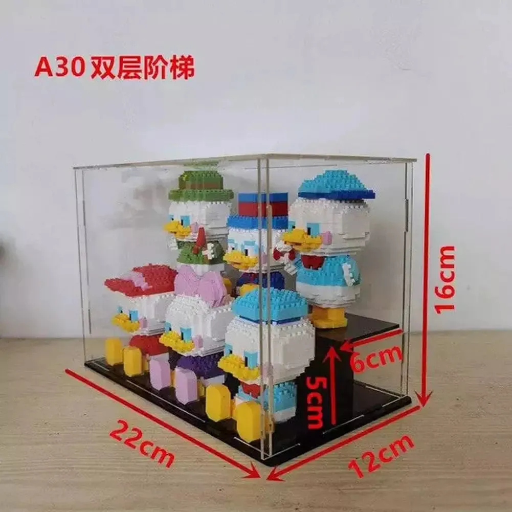 MOC  Compatible  *A* Transparent Acrylic Display Box For Micro Building Blocks 36 Styles Dustproof Mini Bricks Toy Collection Showcase Box (No Model)