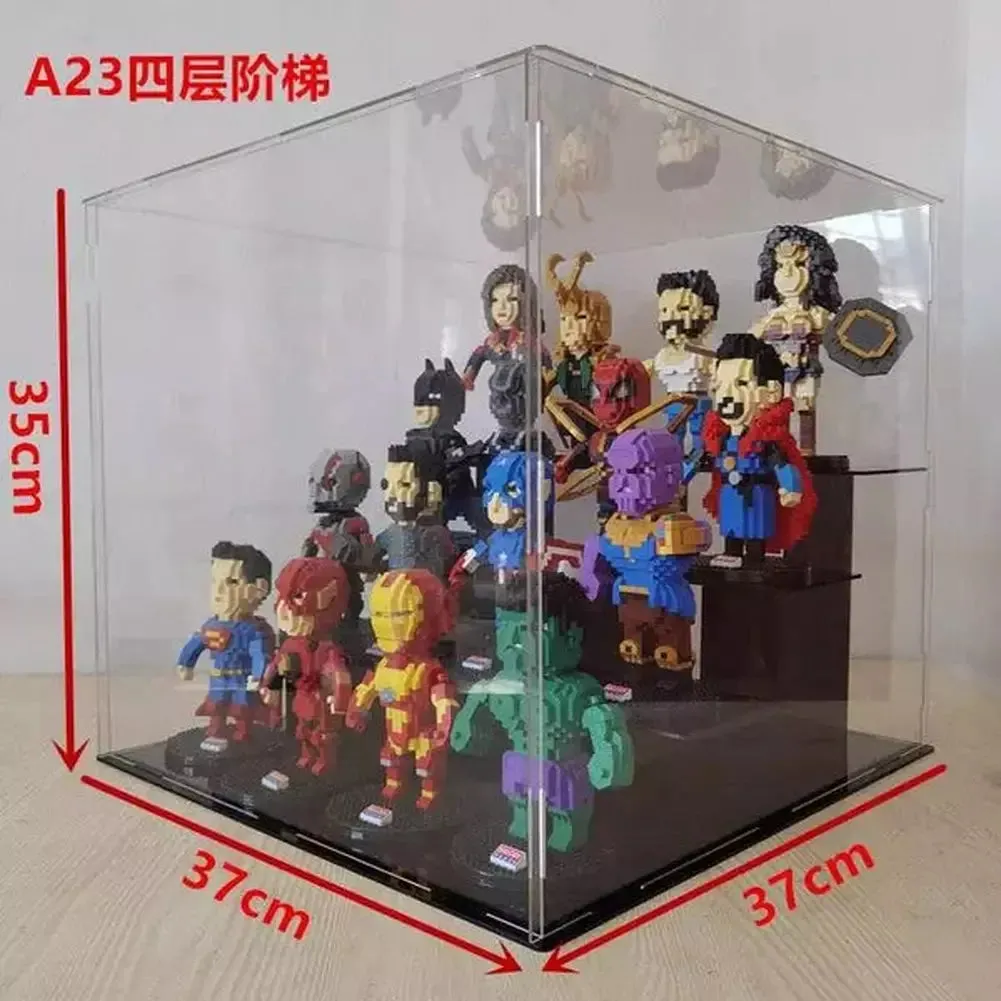 MOC  Compatible  *A* Transparent Acrylic Display Box For Micro Building Blocks 36 Styles Dustproof Mini Bricks Toy Collection Showcase Box (No Model)