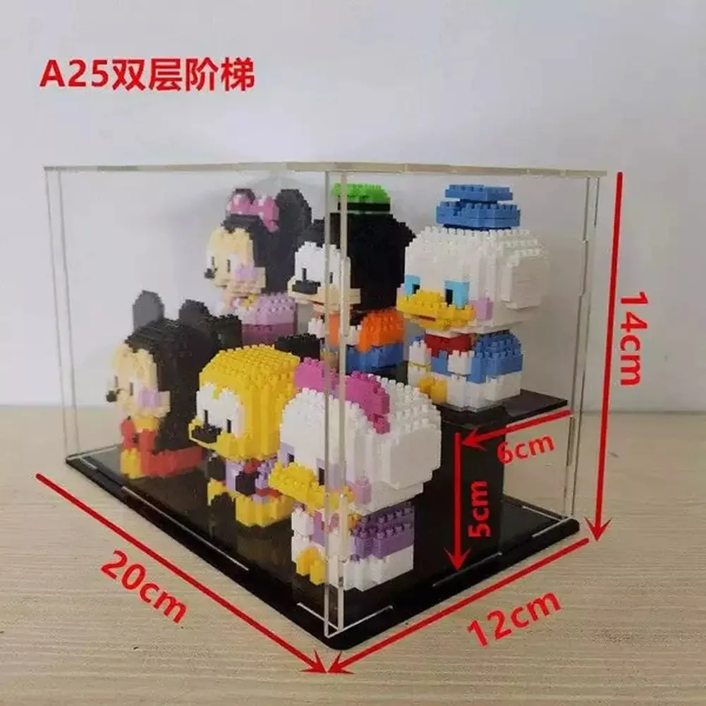 MOC  Compatible  *A* Transparent Acrylic Display Box For Micro Building Blocks 36 Styles Dustproof Mini Bricks Toy Collection Showcase Box (No Model)