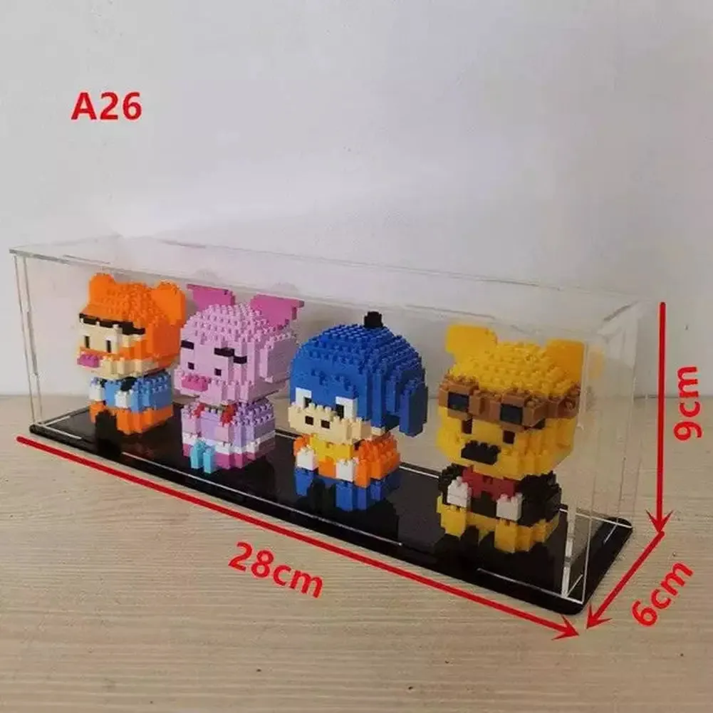 MOC  Compatible  *A* Transparent Acrylic Display Box For Micro Building Blocks 36 Styles Dustproof Mini Bricks Toy Collection Showcase Box (No Model)
