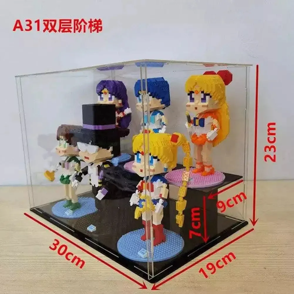 MOC  Compatible  *A* Transparent Acrylic Display Box For Micro Building Blocks 36 Styles Dustproof Mini Bricks Toy Collection Showcase Box (No Model)