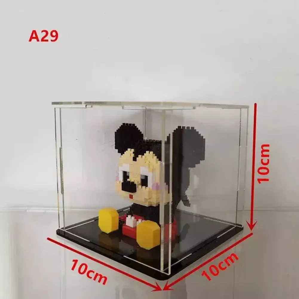MOC  Compatible  *A* Transparent Acrylic Display Box For Micro Building Blocks 36 Styles Dustproof Mini Bricks Toy Collection Showcase Box (No Model)
