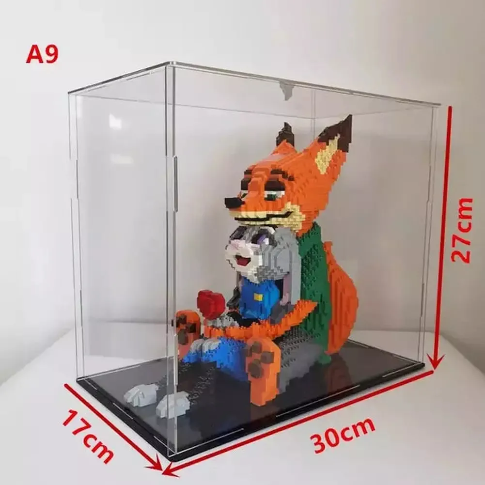 MOC  Compatible  *A* Transparent Acrylic Display Box For Micro Building Blocks 36 Styles Dustproof Mini Bricks Toy Collection Showcase Box (No Model)