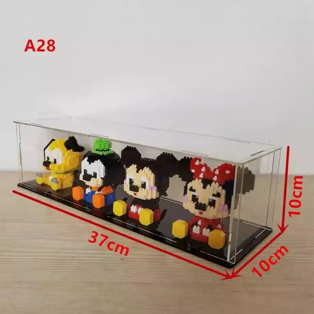MOC  Compatible  *A* Transparent Acrylic Display Box For Micro Building Blocks 36 Styles Dustproof Mini Bricks Toy Collection Showcase Box (No Model)