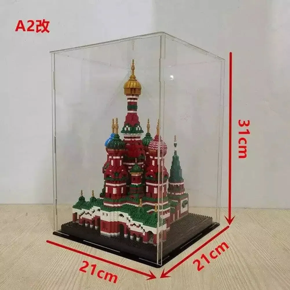MOC  Compatible  *A* Transparent Acrylic Display Box For Micro Building Blocks 36 Styles Dustproof Mini Bricks Toy Collection Showcase Box (No Model)