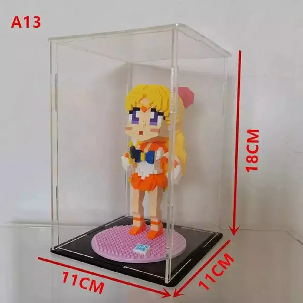 MOC  Compatible  *A* Transparent Acrylic Display Box For Micro Building Blocks 36 Styles Dustproof Mini Bricks Toy Collection Showcase Box (No Model)